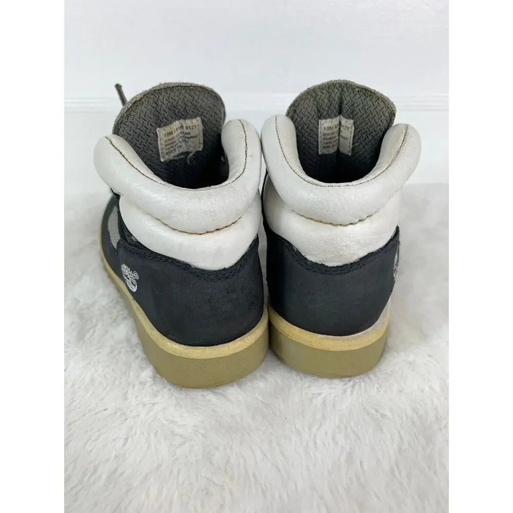 Timberland Toddler Field Boots Dark Navy White Nubuck Lace-Up Size 10M
